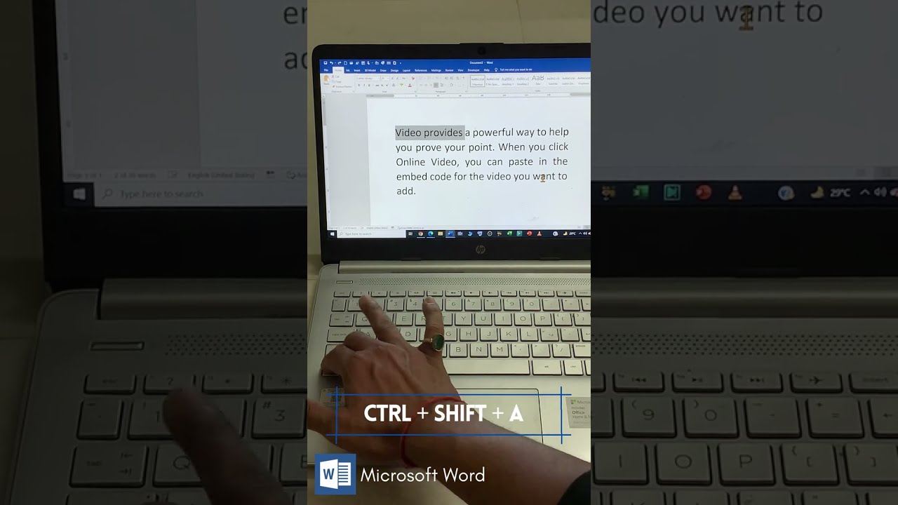 Shortcut To Change Small Letters Capital In Word 