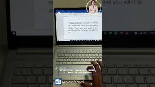 Shortcut to change small letters to capital letters in word. screenshot 2