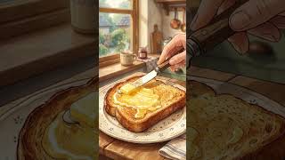 Cozy Rainy Day Routine 🌧️ | Relaxing ASMR #ghibliasmr #animation #shorts #cozyrain #cozycooking