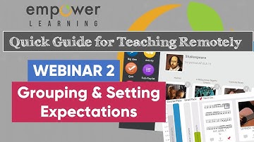 Webinar: Remote Teaching- Grouping & Setting Expectations