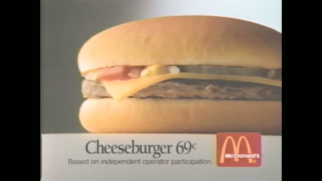 1991 McDonald's 59 Cent Hamburger Commercial YouTube