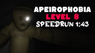 Roblox Apeirophobia Level 8 Speedrun 1:43 Solo