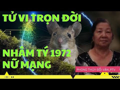 Video TỬ VI TRỌN ĐỜI TUỔI NHÂM TÝ 1972 NỮ MẠNG LAO NHỌC CẢ... - youtube