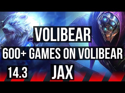 VOLI vs JAX (TOP) | 600+ games | EUW Master | 14.3