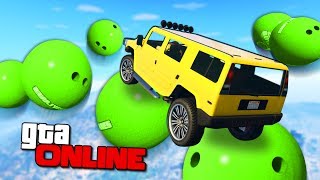 картинка: ЖЕСТЬ В ГТА! ПАДАЮЩИЕ ШАРЫ В СКИЛЛ ТЕСТЕ НА ХАММЕРЕ В GTA 5 ONLINE ( ГТА 5 ГОНКИ )