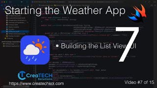 SwiftUI Weather App 7: Building the ListView UI