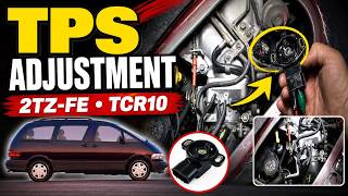 Throttle Position Sensors (TPS) & Top Stop Screw Adjustments [ Tarago Previa Estima TCR10 2TZ-FE ]