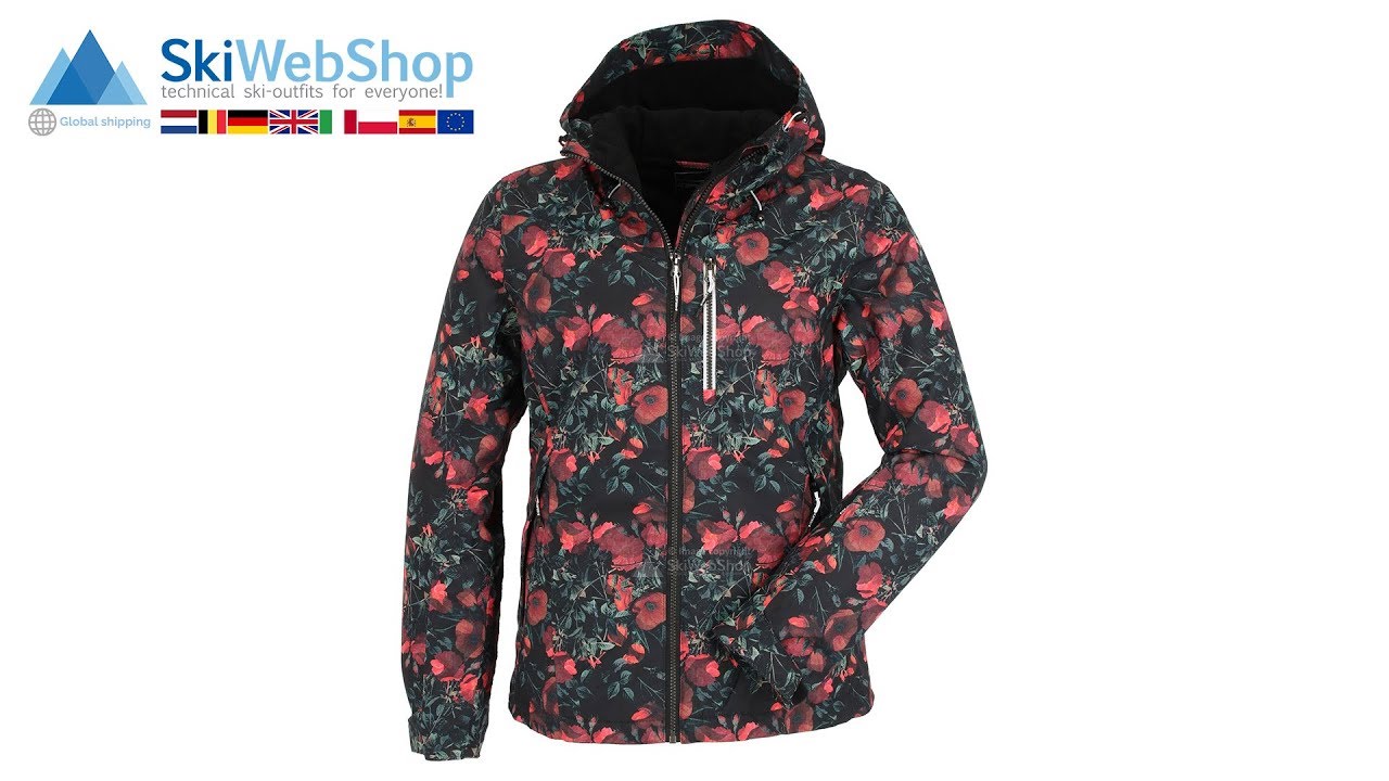 flower ski jacket