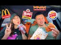 EATING THE HEALTHIEST FOOD ITEMS AT FAST FOOD RESTAURANTS!!