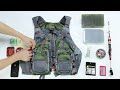 Pellor multipocket breathable mesh fishing vest fishing gear backpack for outdoor camping