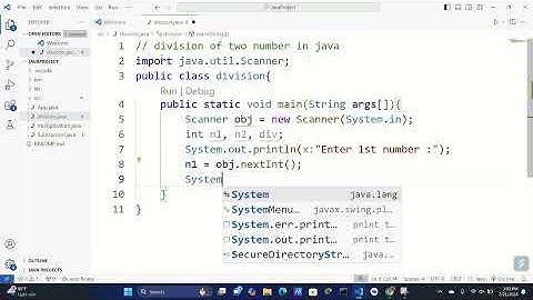 division of two numbers in java. #java