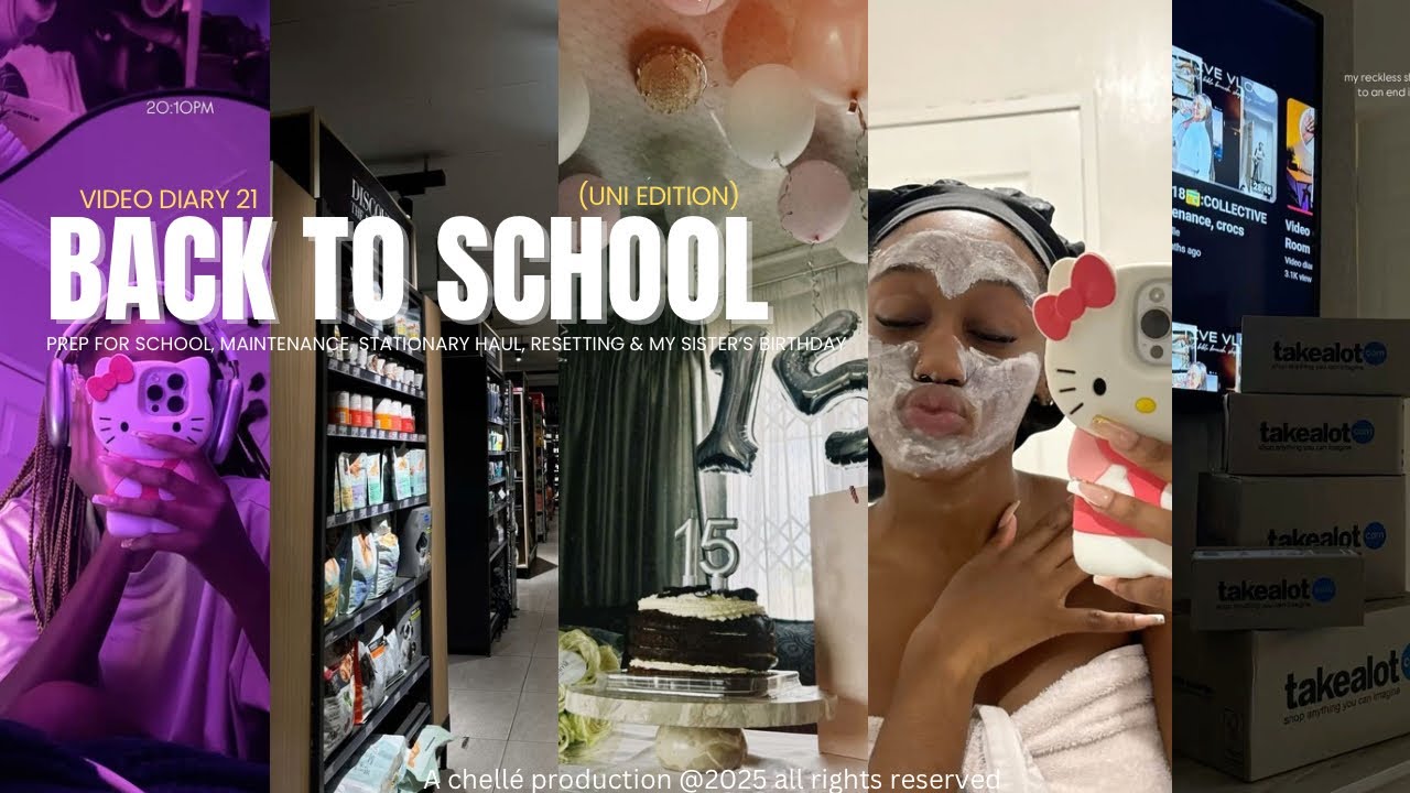 BACK TO SCHOOL🍒(UNI)|prep,maintenance,stationary haul,resetting,birthday|SA YouTuber