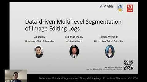 Data driven multi level segmentation of image editing logs  CHI 2020