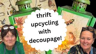 NEW Roycycled Decoupage Papers | Thrift Upcycling with Decoupage!