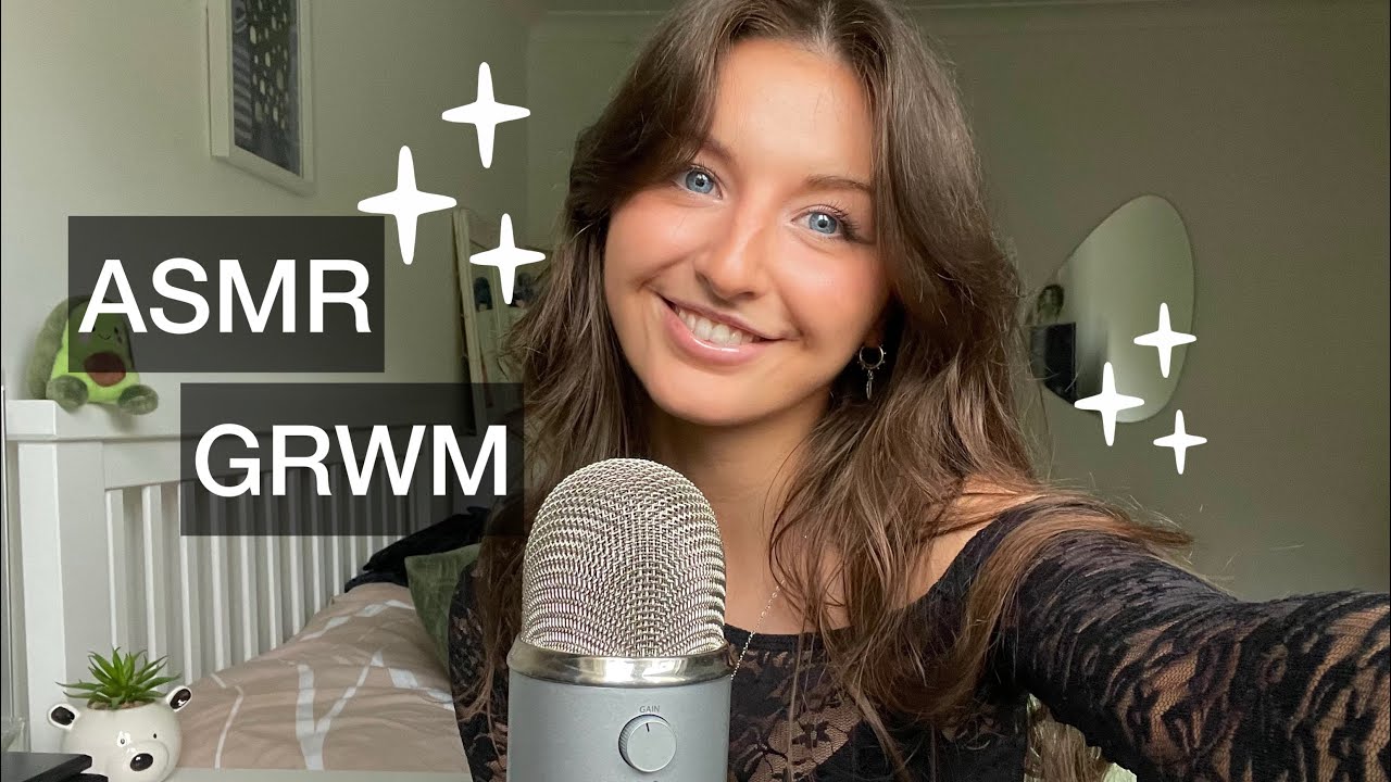 ASMR chatty GRWM for a concert🖤🦋