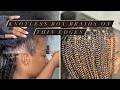 Knotless Box Braids on Thin Edges??? |  Back to work after COVID shutdown... again