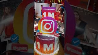 Aayushi Jaiswal Social Media Queen 1M Celebration Fans Friends Party