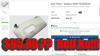 DIY: Subaru Sun Visor Repair | SH