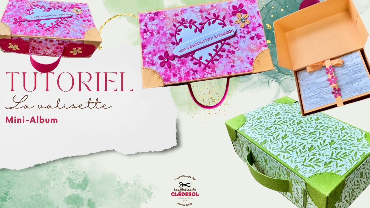 {Tuto Scrapbooking} Le mini-Album dans sa valise souvenirs