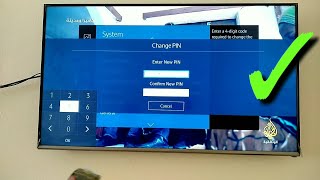 How to reset PIN code on Samsung Smart TV / security PIN / password PIN Samsung TV