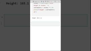 06 User Input and Unit Conversion in Python