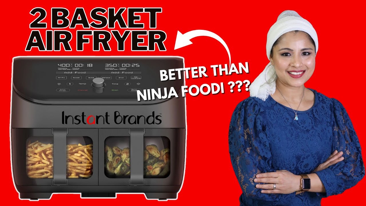 Ninja Foodi 2 Basket Air Fryer DEMO and REVIEW 