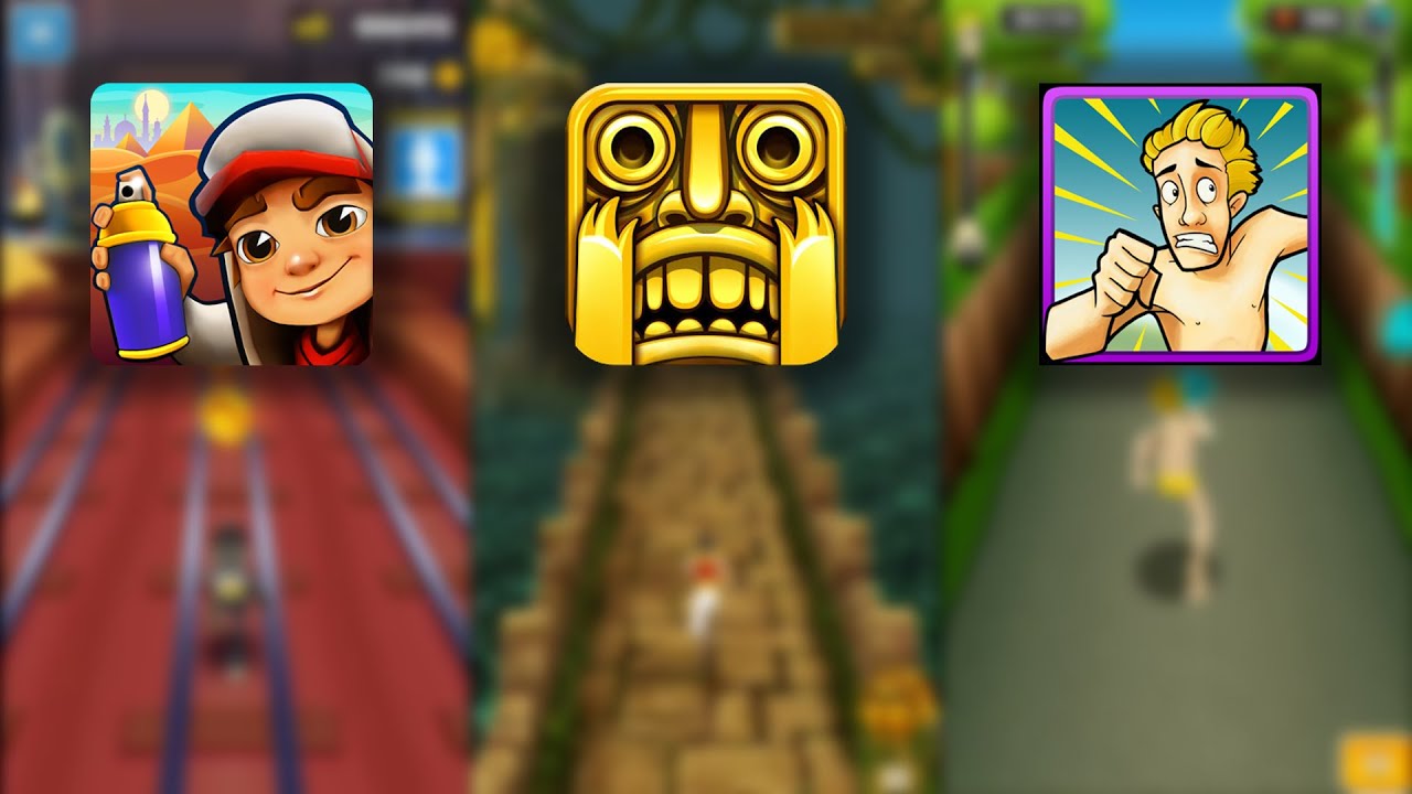 Subway Surfers Cairo Vs Temple Run Vs Streaker Run - Endless Run ...