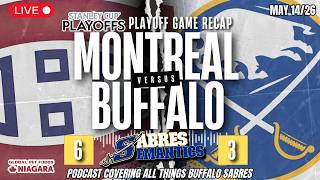 LIVE Buffalo Sabres Now on Brink of Elimination: Game 5 Recap & Reactions vs MTL - Sabres Semantics