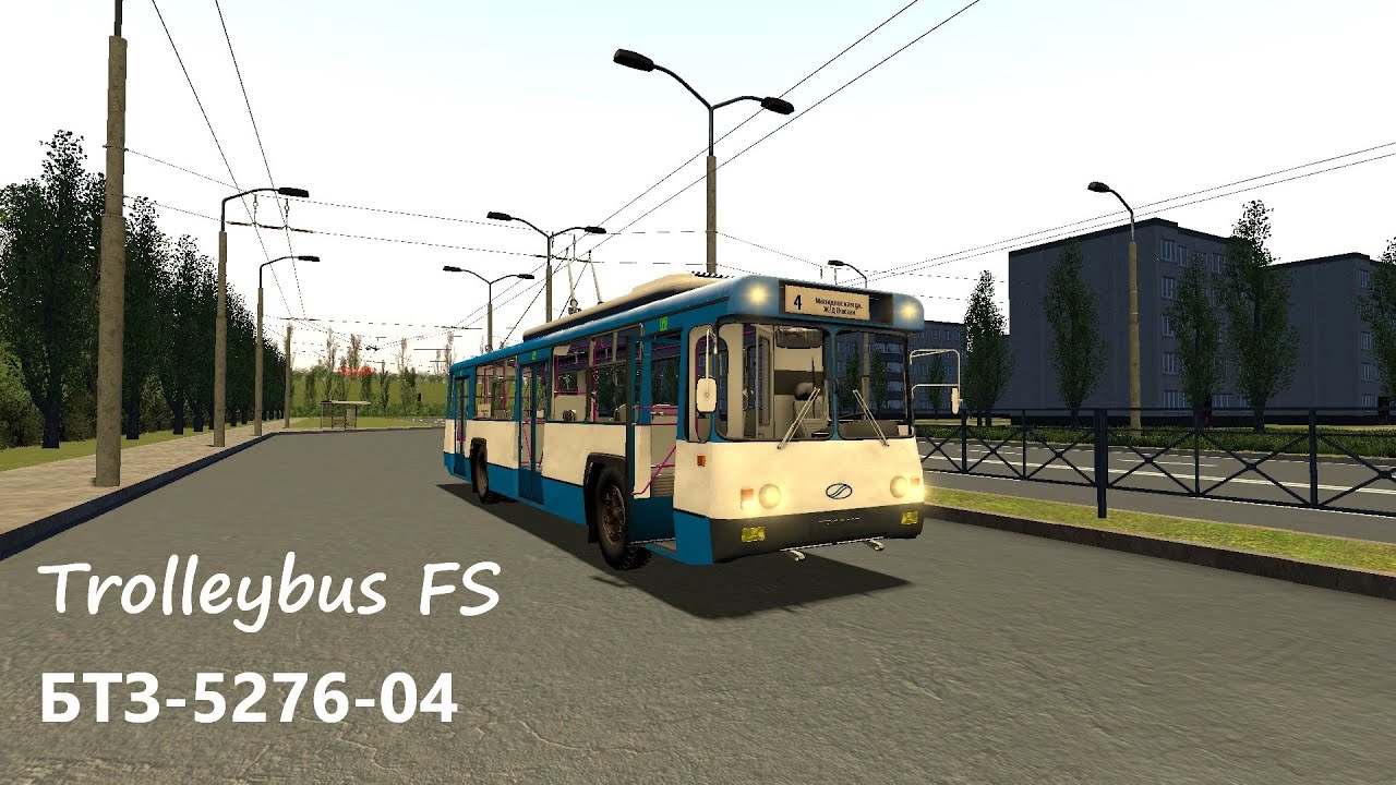 TROLLEYBUS FS | Маршрут №4 на карте Сумы на троллейбусе БТЗ-5276-04