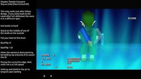 Shadow Temple Cutscene Skip as Child [Non-Critial, Non-Initial] (Remake)