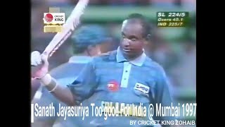 Sanath Jayasuriya Master Class 151* Srilanka Power Show Vs India Independence Cup 1997