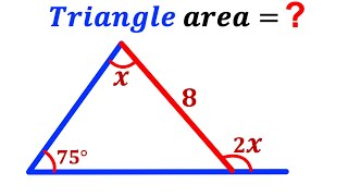 Can You Find The Area Of The Triangle? Justify