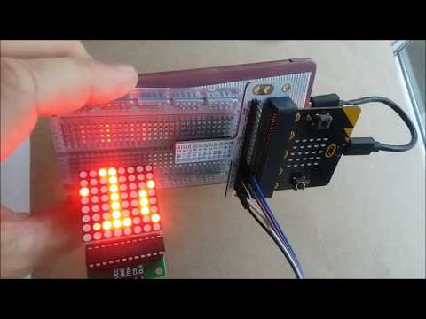 MakeCode and MAX7219 8x8 LED matrix with Micro:Bit