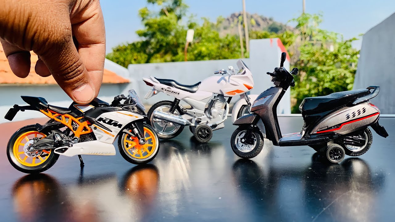 Unboxing of Scale Model Bike KTM RC 390 Honda Karizma Honda Activa