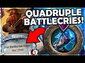 Lucky combo battlecries trigger 4 times  hearthstone battlegrounds