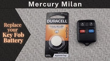 How to DIY Replace Change a Mercury Milan 2006 Key Remote Fob Battery