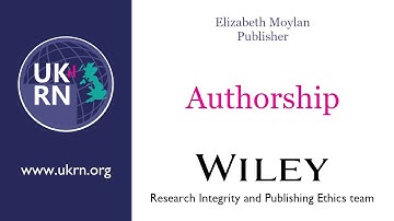 Authorship
