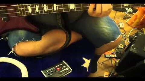 Bass Guitar through Korg Monotron MS20 Filter