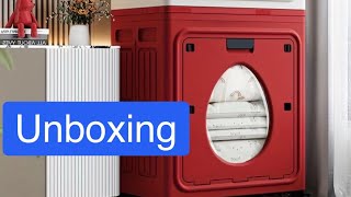 Temu Flip-Top Folding Storage box Unboxing video and installation 