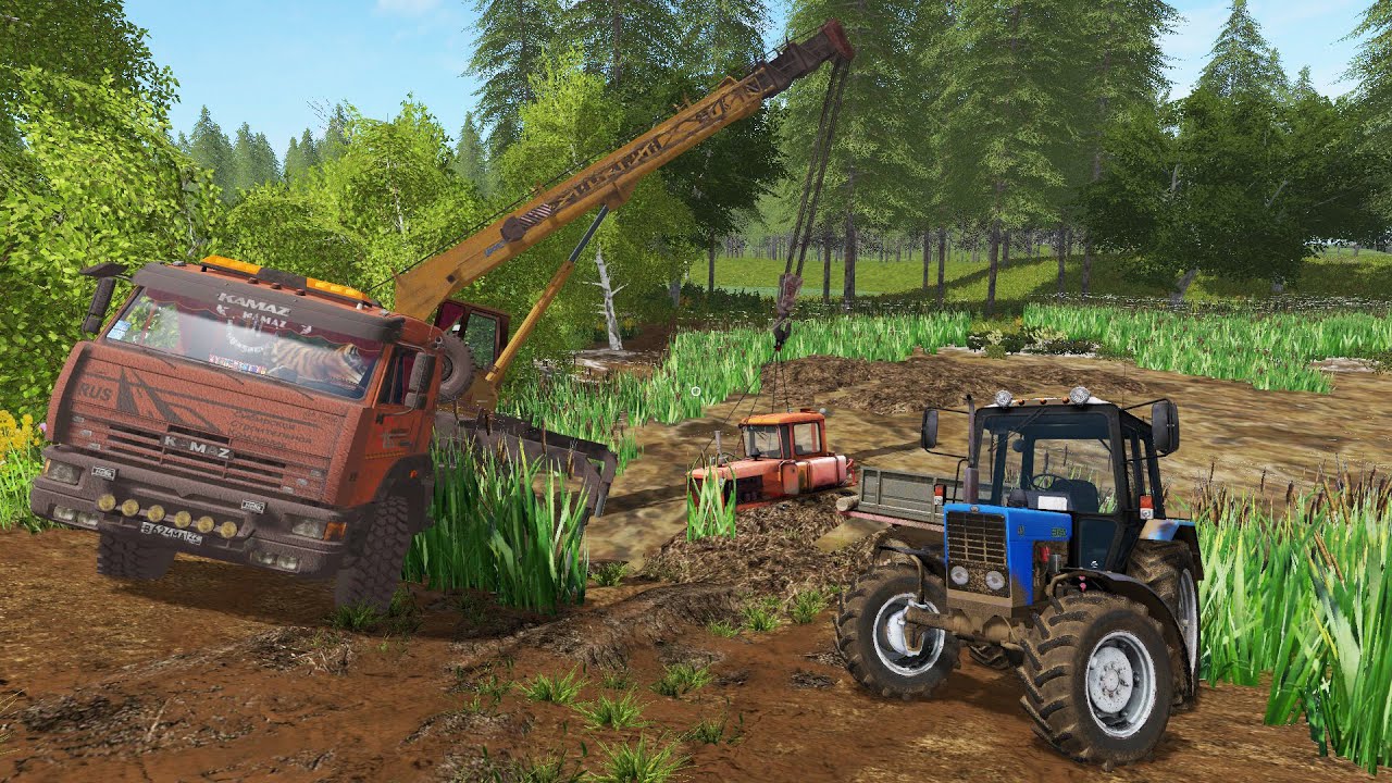 [РП] ВЫТАСКИВАЮ ИЗ БОЛОТА УТОПЛЕННЫЙ ТРАКТОР ДТ-75