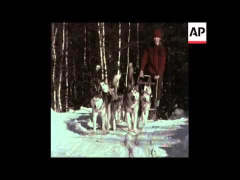 SYND 21 12 75 NORWEGIAN SNOW SCENES