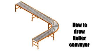 Roller conveyor|  How to draw Roller conveyor  Solidworks