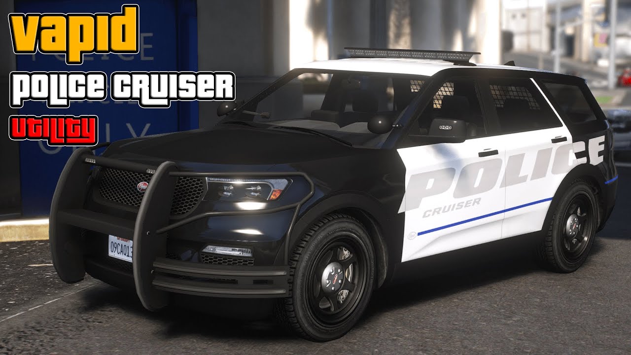 Vapid Police Cruiser Utility Ford Police Interceptor Utility GTA V Lore Friendly Car Mods