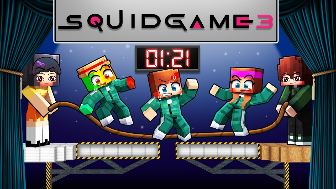 J'ai PARTICIPÉ à SQUID GAME 3 sur Minecraft !