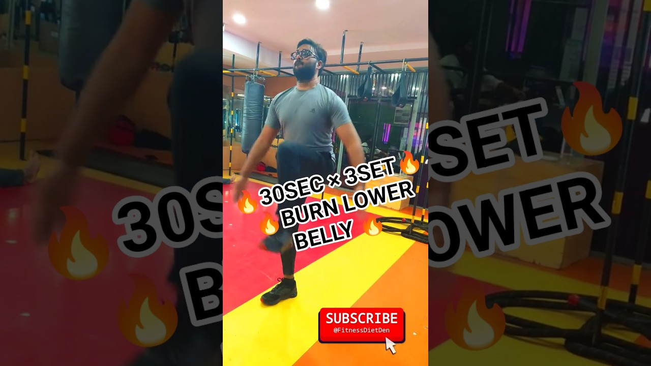 Lower Belly Workout in Gym | 30s × 3 Sets 🔥 