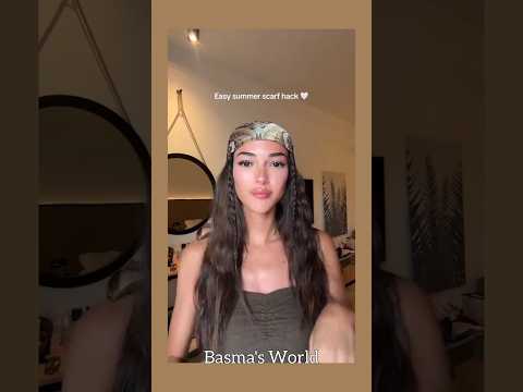 طريقة سهلة لعمل وشاح الرأس لايك فولو ابلور تصميمي وشاح   
