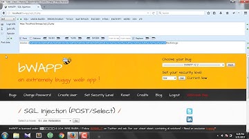 SQL injection POST METHOD  (POST/Select)- bwapp Tamil Hacking Tutorials