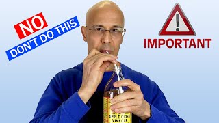 NO!  Don't Do This With ACV...Here's How!  Dr. Mandell