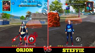 ORION VS STEFFIE  ABILITY TEST FREE FIRE / NEW CHARACTER SECRET ABILITY TEST FF