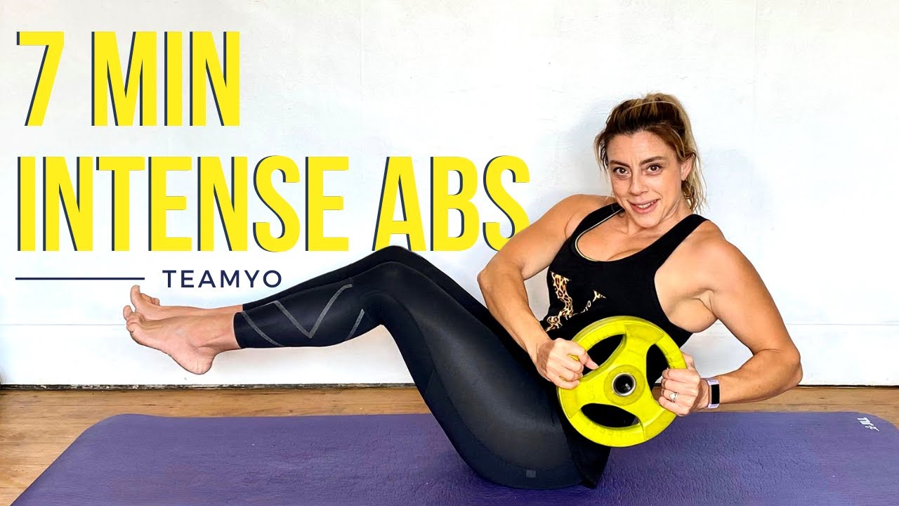 ABS WORKOUT WITH WEIGHTS 7 min for strength and definition YouTube